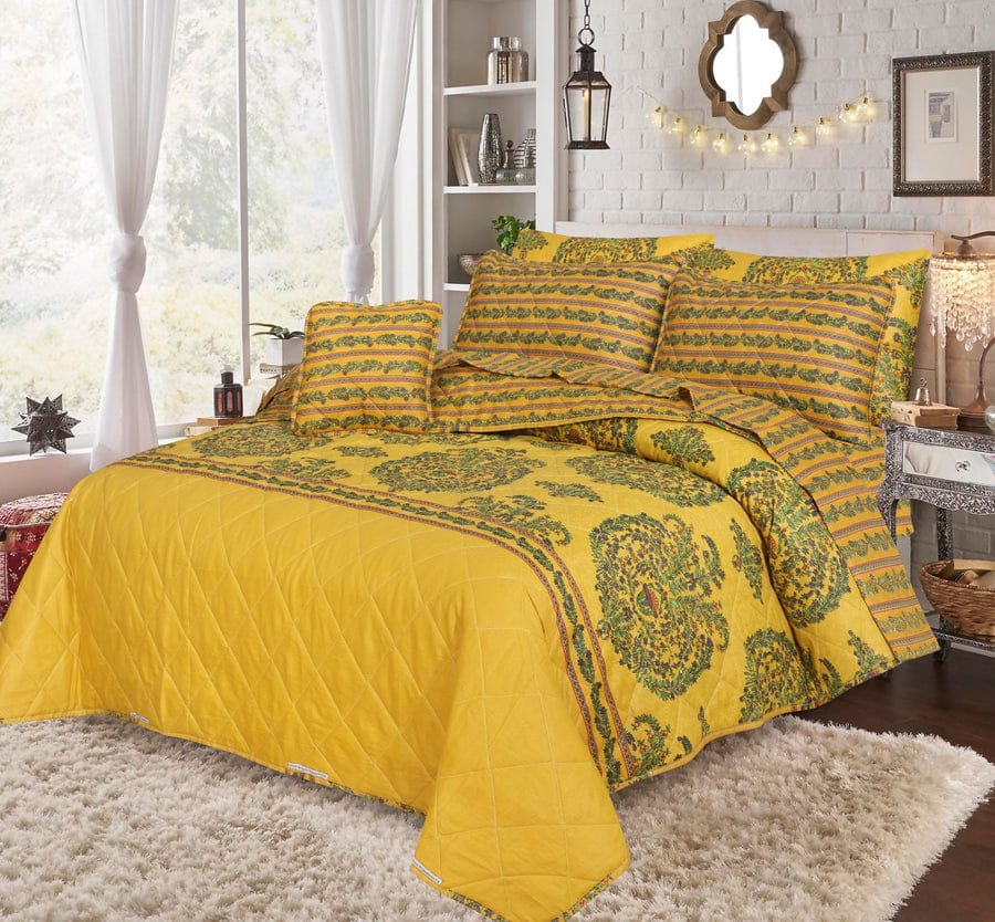 7 PCS COMFORTER SET - TURMERIC