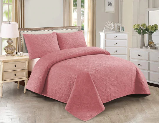 Pinkish - Summer BEDSPREAD Set (Light Filling)