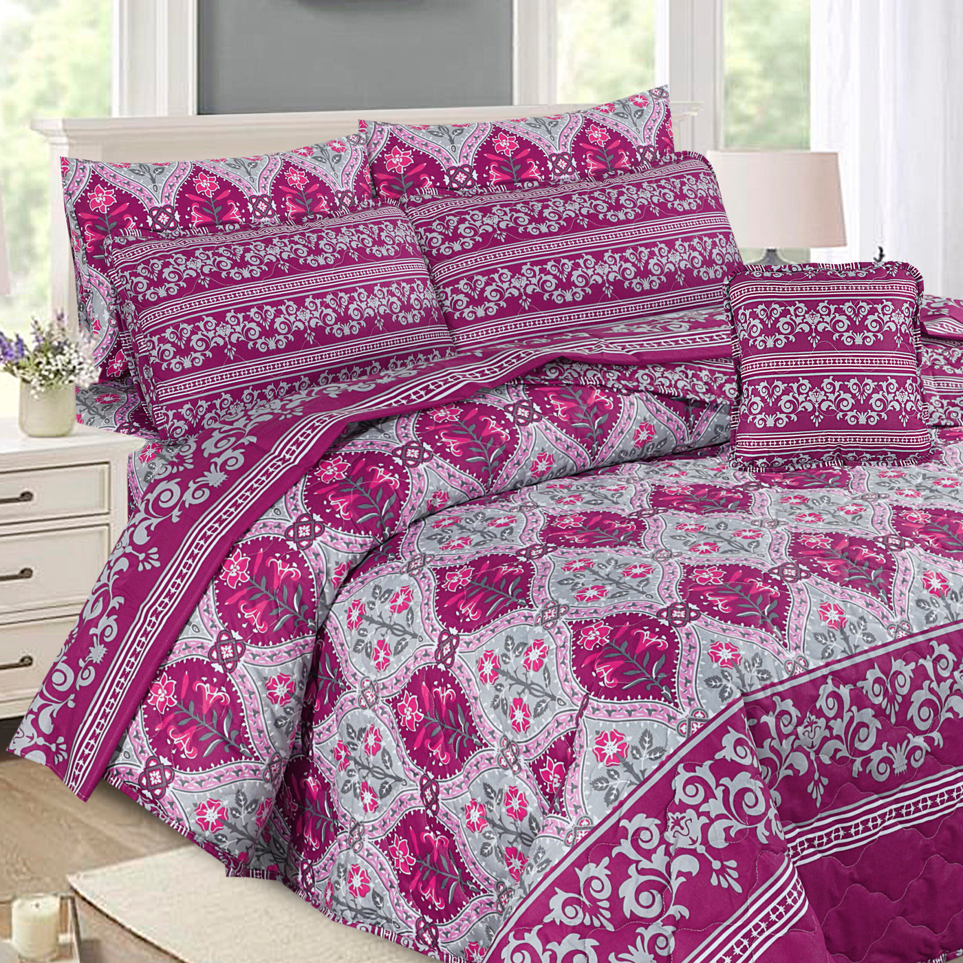 7 PCS COMFORTER SET - BRISTOL