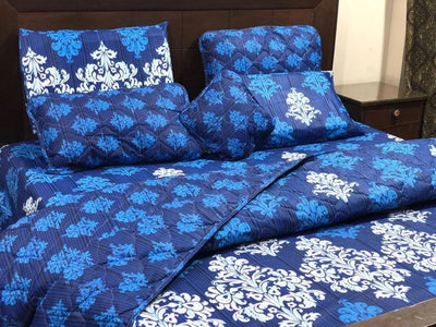 7 PCS COMFORTER SET - DEMASK BLUE