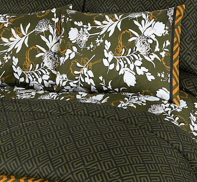 7 PCS COMFORTER SET - GREEN