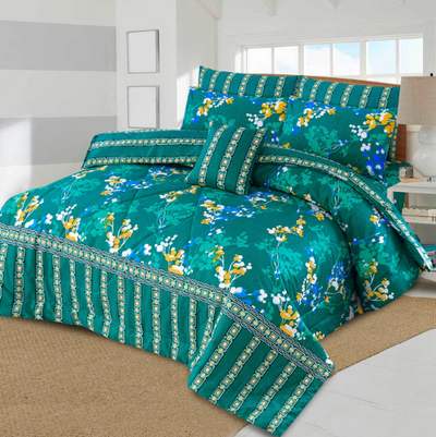 6 PCS COMFORTER SET - SEA BLUE