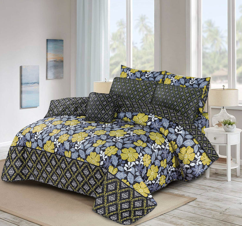 7 PCS COMFORTER SET - SURAJ MUKHI