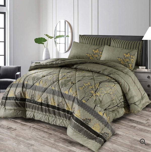 7 PCS COMFORTER SET - GREYISH