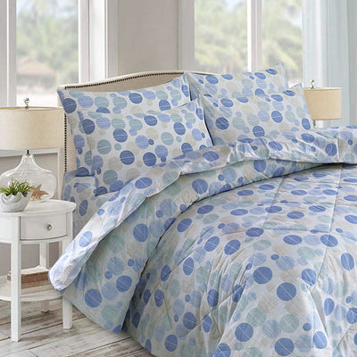 6 PCS COMFORTER SET - POLKA