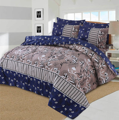 6 PCS COMFORTER SET - BLUE NIGHT