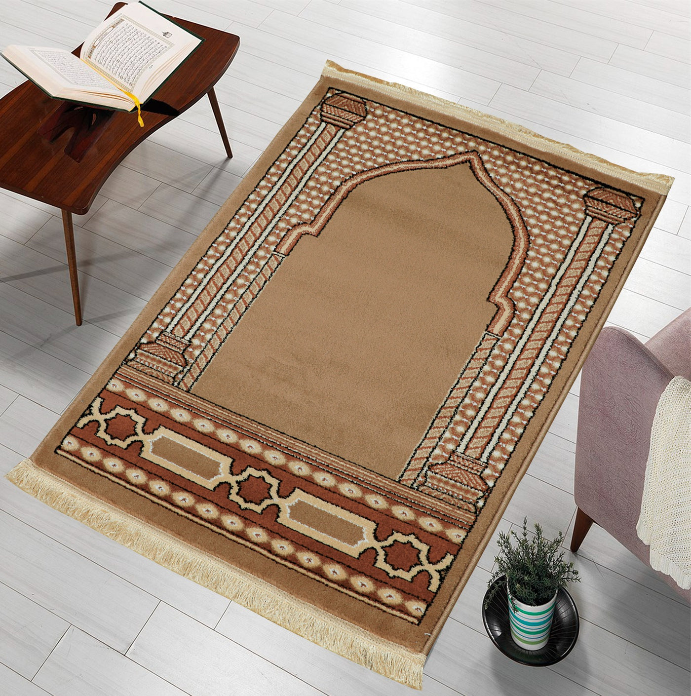 Soft And Fold-able Islamic Prayer Rug