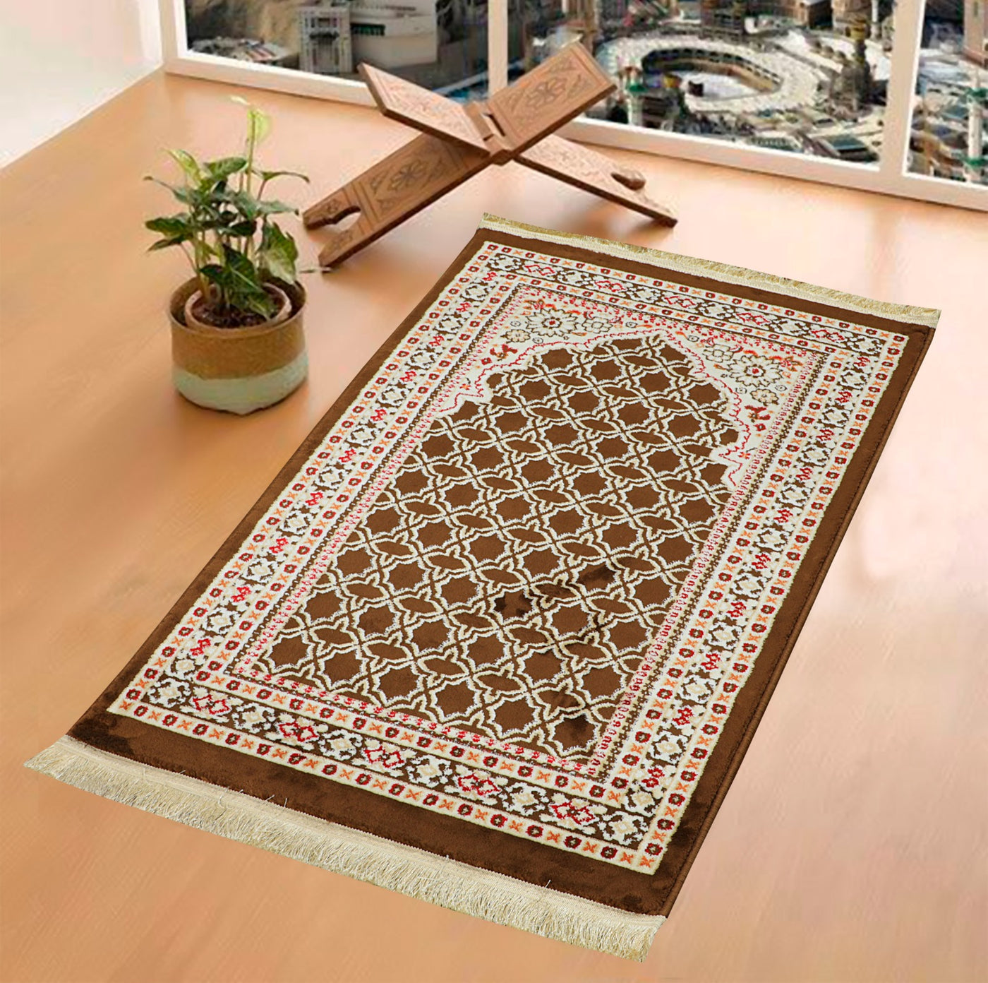 Soft And Fold-able Islamic Prayer Rug