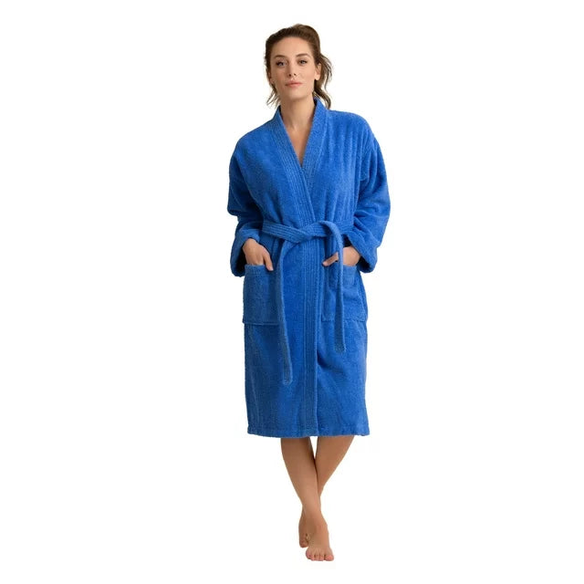 Luxury Bath Robe for Men and Women - Blue