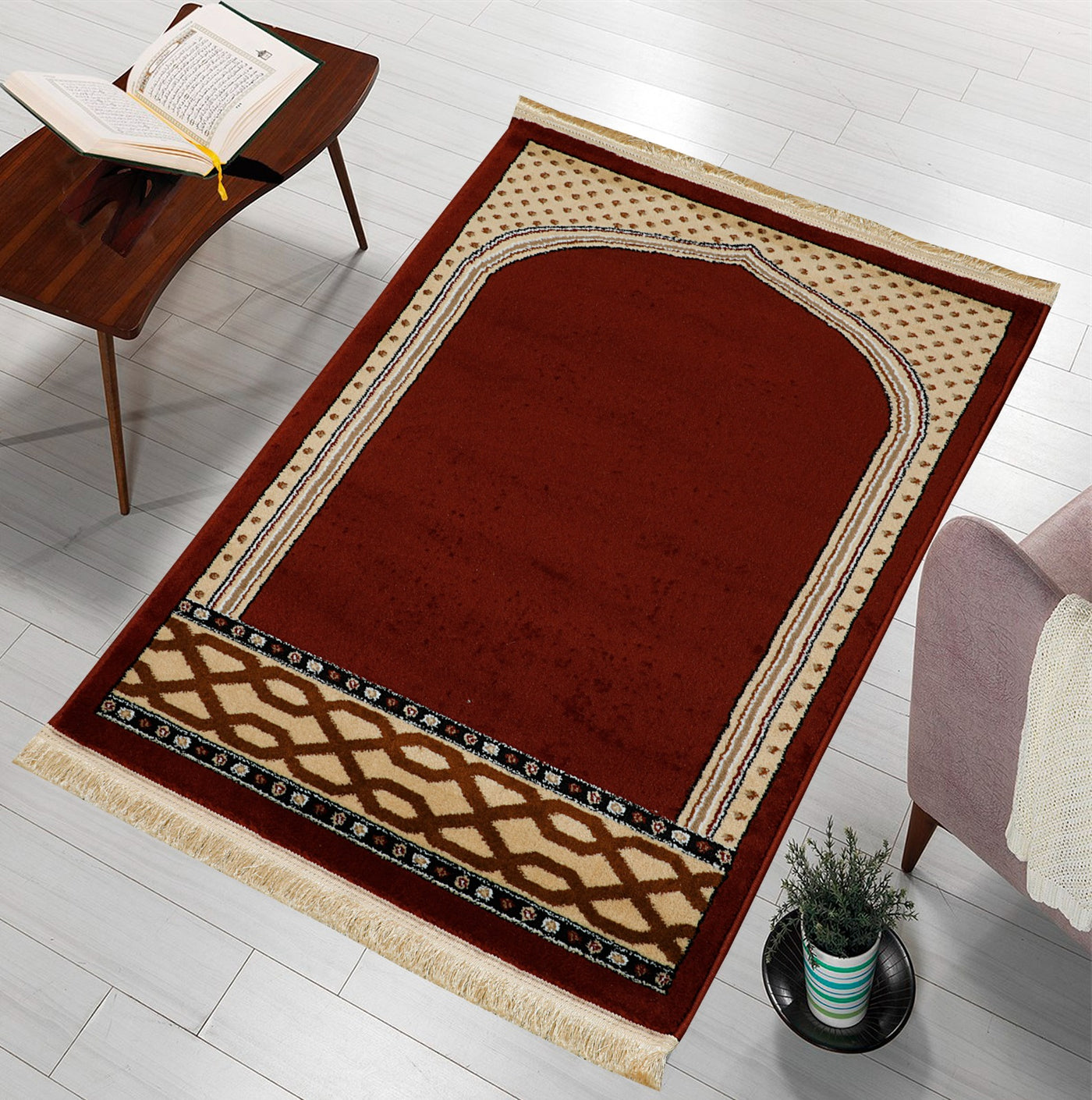 Soft And Fold-able Islamic Prayer Rug