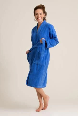 Luxury Bath Robe for Men and Women - Blue