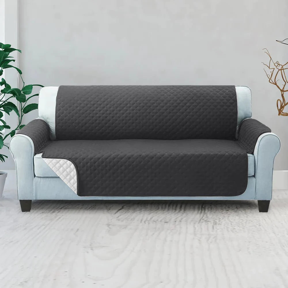 Quilted Sofa Cover  (GREY)